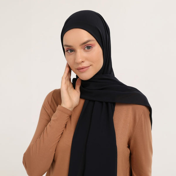 Buy 2 Instant Black Hijab with cap & Get 1 Free