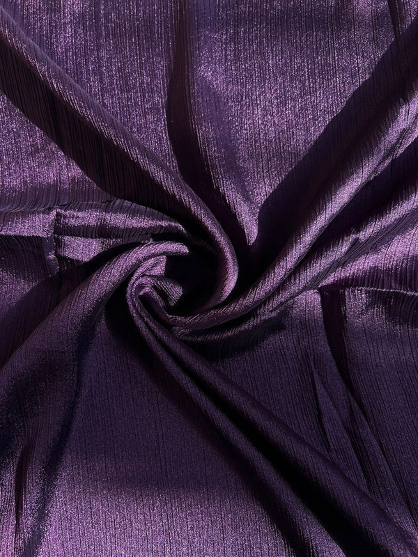 Dark Purple Crinkle Silk Hijabs