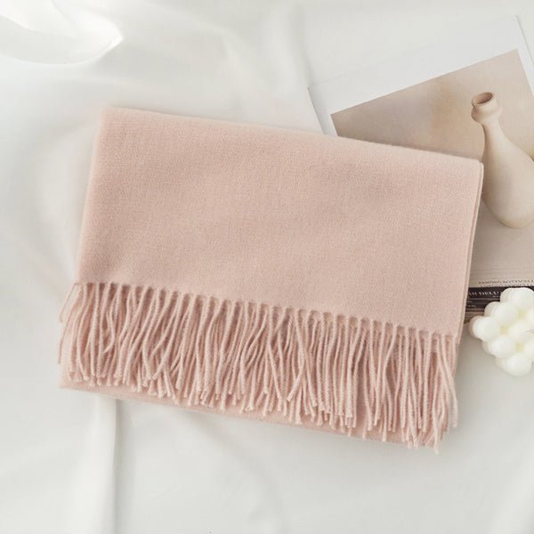 Pure Woolen Shawl Scarves - Mandy's Pink