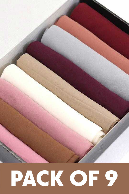 Georgette Chiffon - Pack of 9